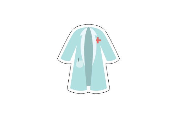 Doctor's Robe Sticker: A Designer's Take on Medical Embroidery