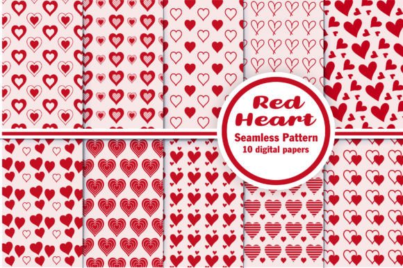 Heart Digital Paper Bundle: A Designer's Take on Real Embroidery Use