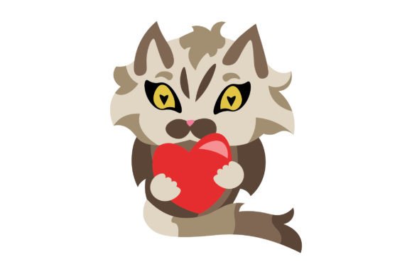 Kawaii Cat Holding Heart Sticker: A Designer's Review