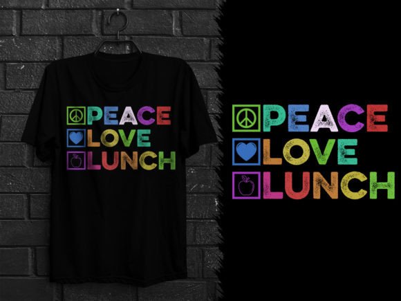 Peace Love Lunch T-shirt Design: A Designer's Review