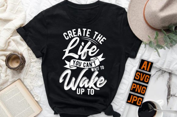 Review: Motivational Quote Typography T-Shirt for Embroidery