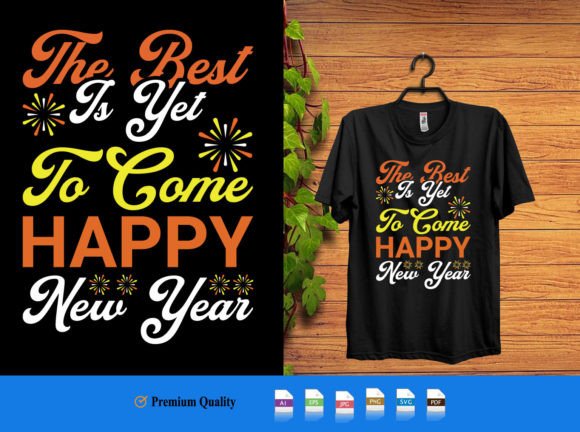Reviewing the Happy New Year T-Shirt Design for Embroidery