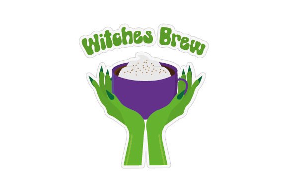 Witches Brew Coffee Mug Sticker: A Designer's Review